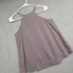 Cloth and Stone Top Womens XS Gray Halter Button Down‎ Back Relaxed Flowy Tank